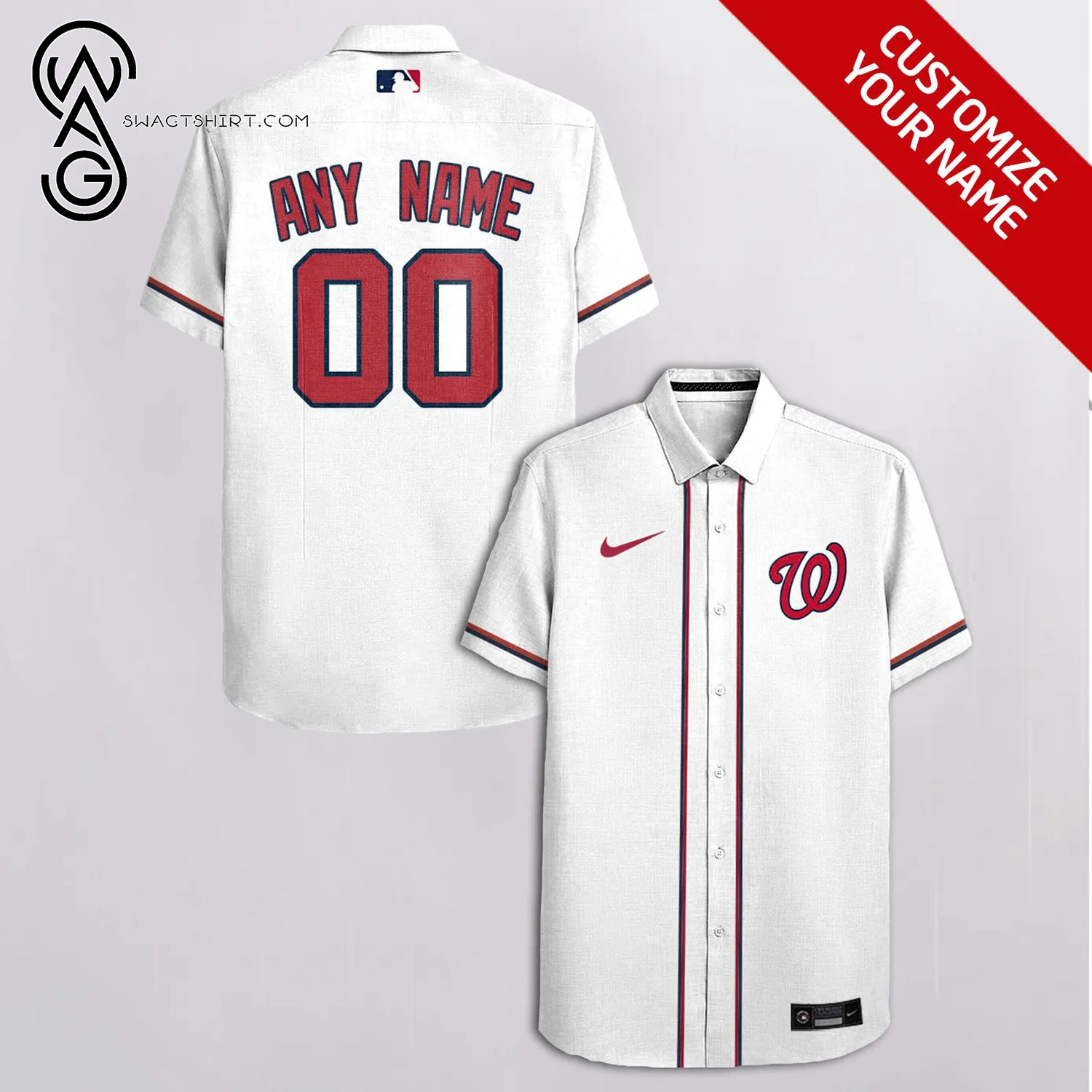 [Top Trending] Baseball Team Washington Nationals Full Printing Personalized Hawaiian Shirt